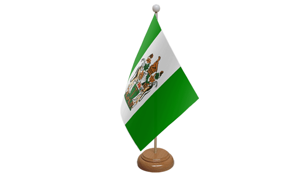 Rhodesia Small Flag with Wooden Stand